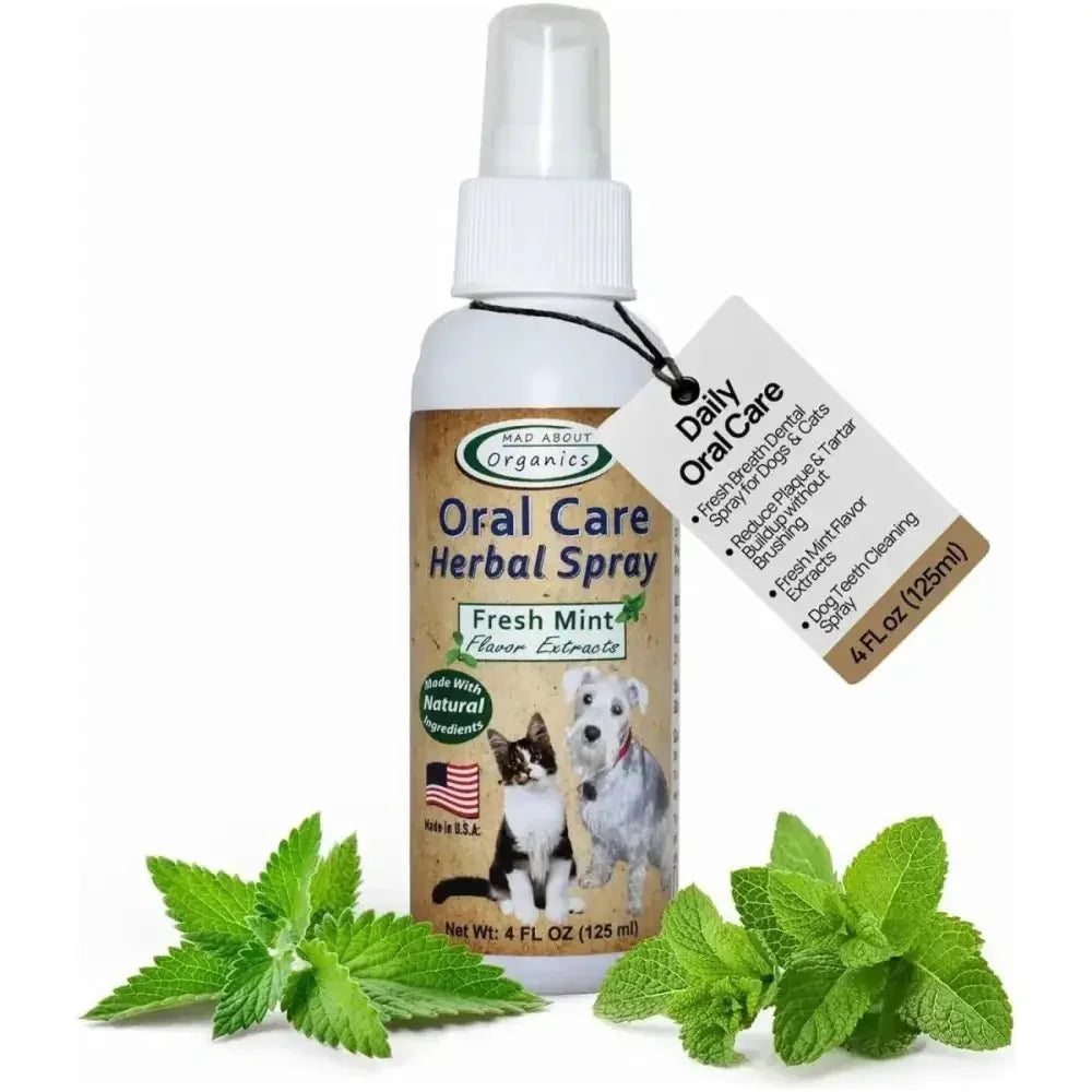Mad About Organics Oral Care Spray - Fresh Mint Formula - Talis Us