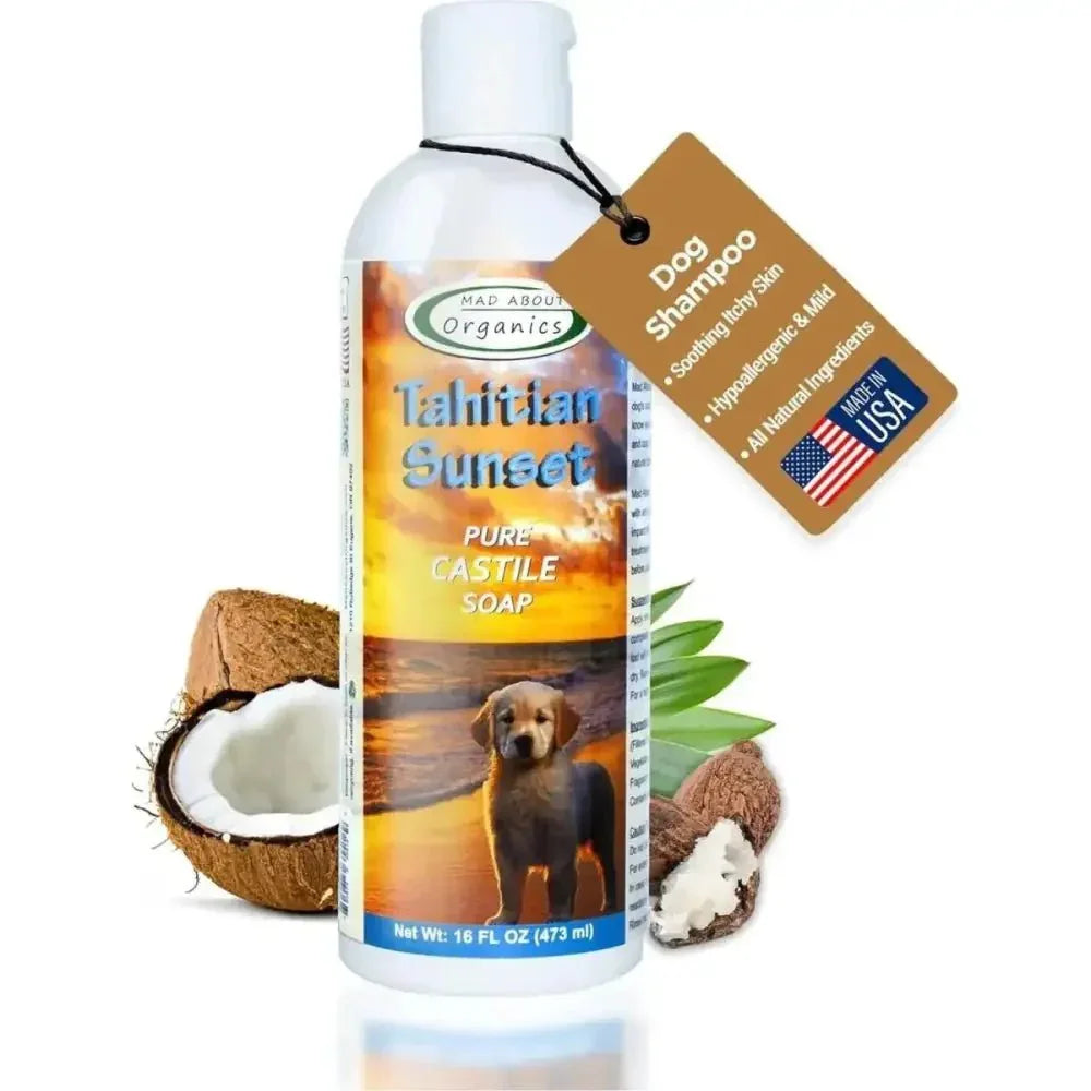 Mad About Organics Tahitian Sunset Dog Shampoo 16oz - Talis Us