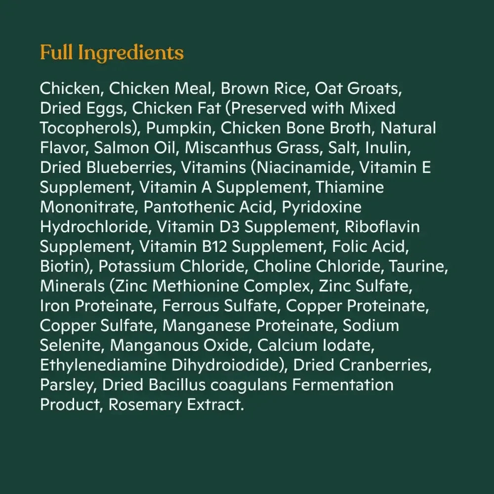 Made by Nacho Bone Broth Infused Cage - Free Chicken & Pumpkin Recipe Dry Cat Food - Talis Us