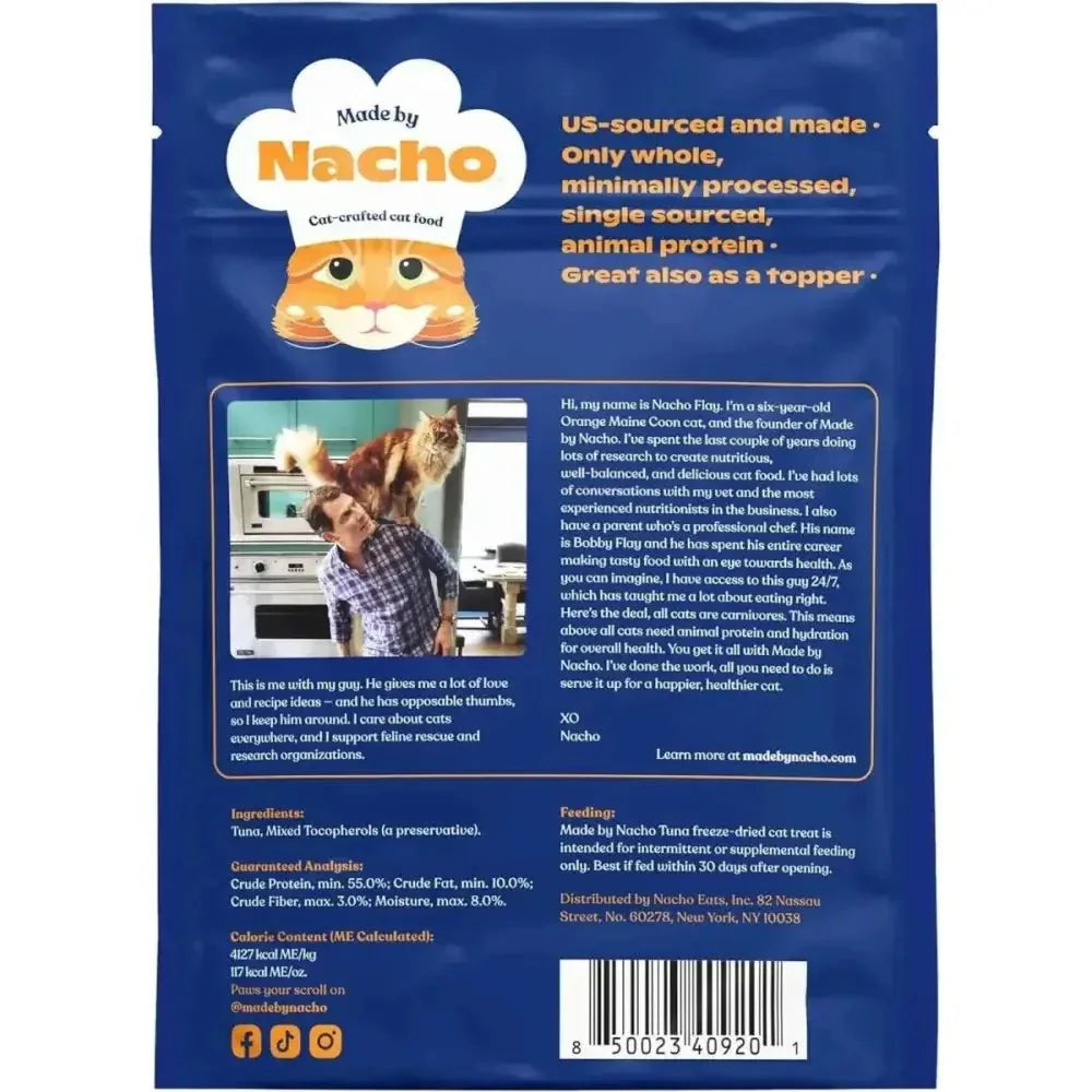 Made By Nacho Freeze Dried Ahi Tuna Cat Treats 1 oz - Talis Us