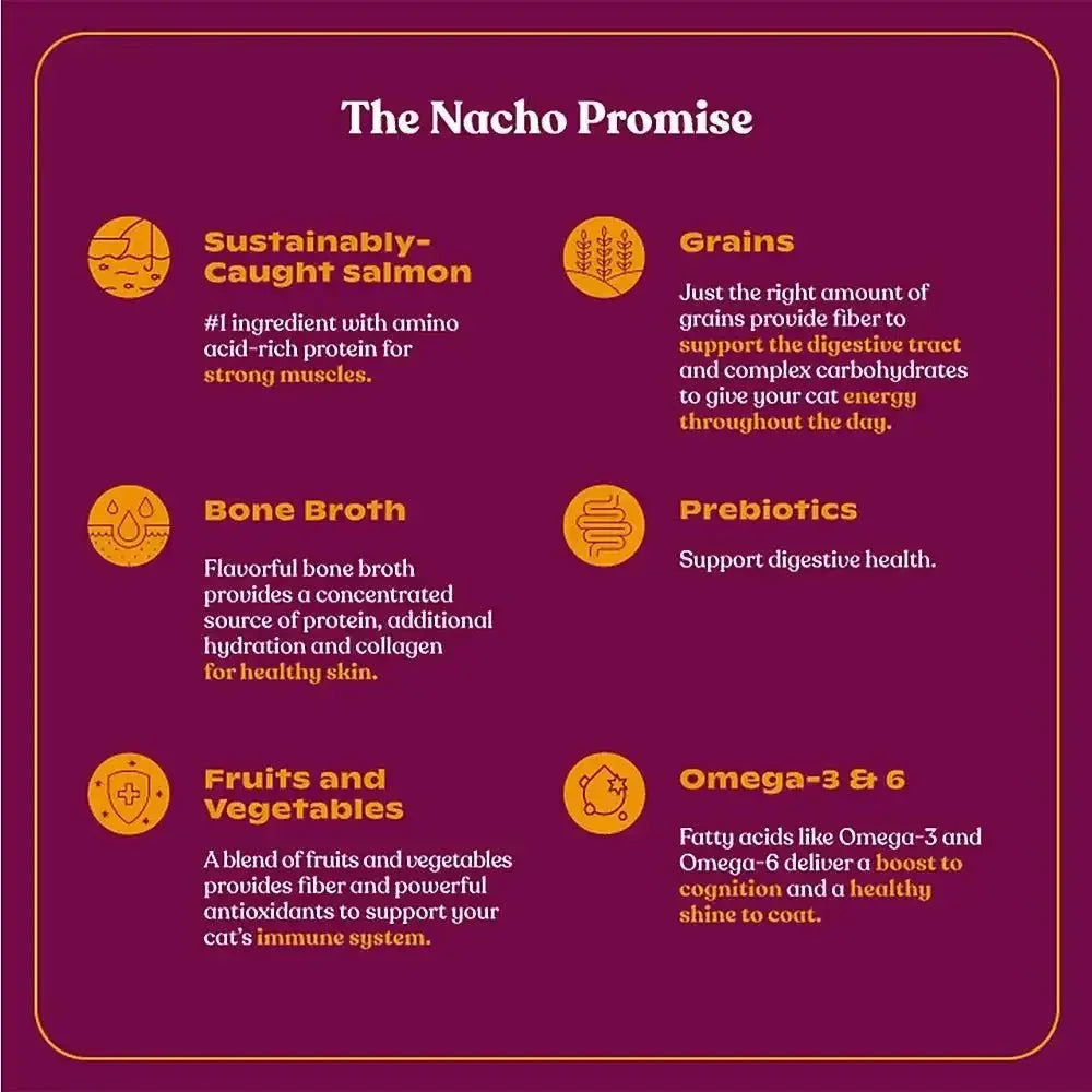 Made By Nacho Minced Sustainably Caught with Bone Broth & Prebiotics Wet Cat Food 10 / 2.5 oz - Talis Us