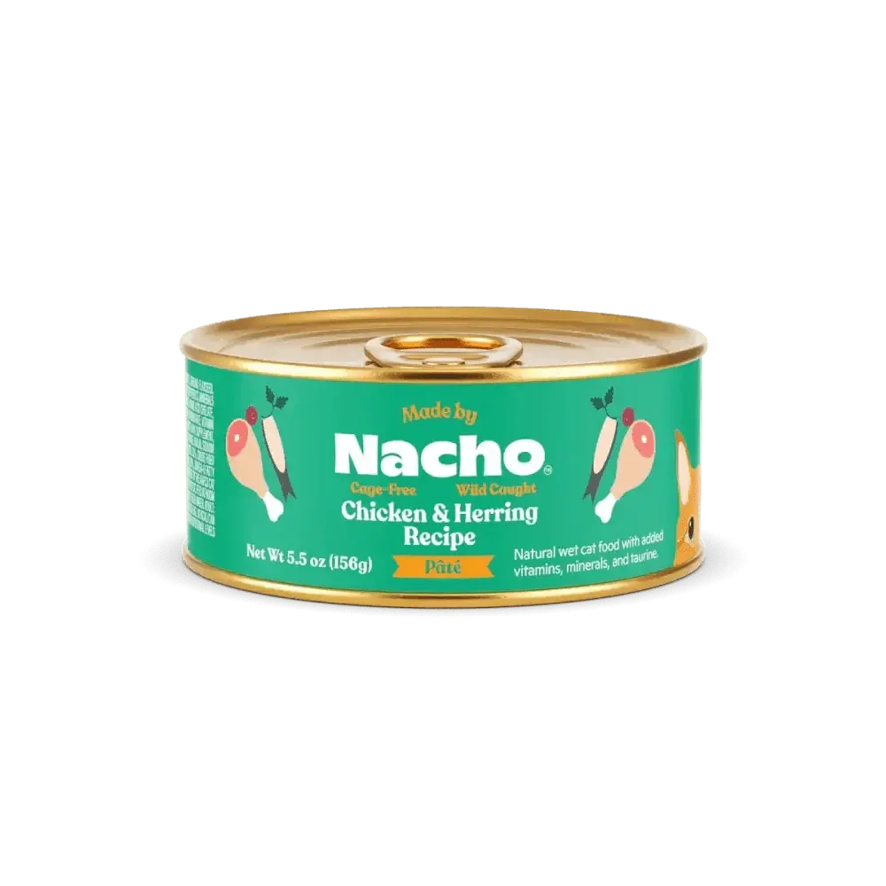 Made by Nacho Wild - Caught Chicken & Herring Recipe Grain - Free Pate Wet Cat Food - Talis Us