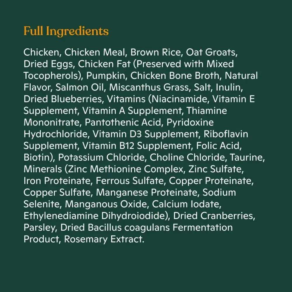 Made by Nacho Bone Broth Infused Cage - Free Chicken & Pumpkin Recipe Dry Cat Food - Talis Us