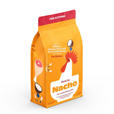 Made by Nacho Cage - Free Chicken, Chicken Liver & Bone Broth Recipe Kittens Dry Cat Food - Talis Us