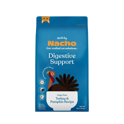 Made by Nacho Digestive Support Cage - Free Turkey & Pumpkin Recipe Dry Cat Food - Talis Us