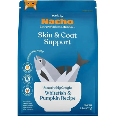 Made By Nacho Skin & Coat Sustainably Caught Whitefish & Pumpkin Dry Cat Food - Talis Us