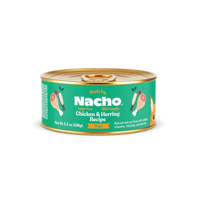 Made by Nacho Wild - Caught Chicken & Herring Recipe Grain - Free Pate Wet Cat Food - Talis Us