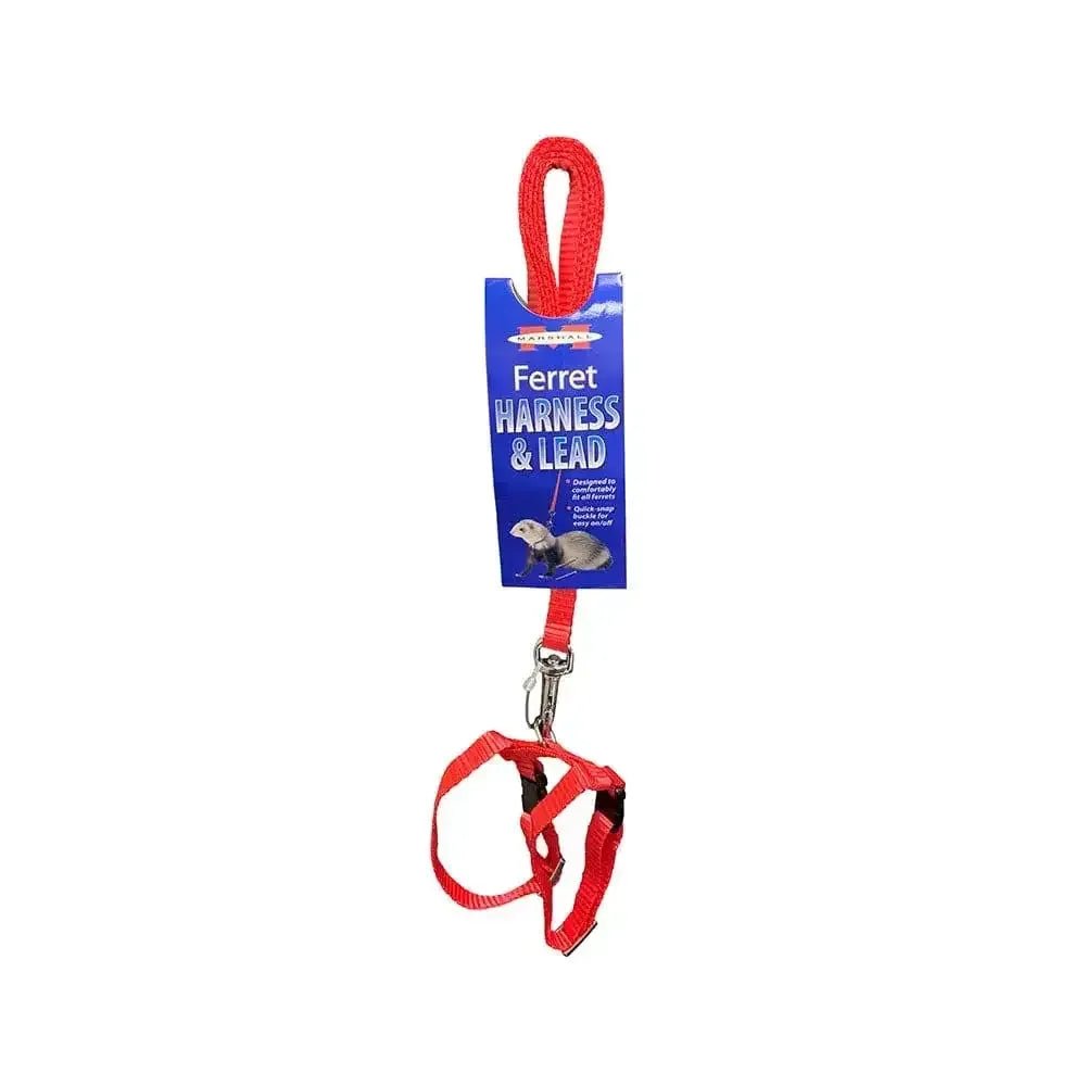 Marshall® Harness & Lead Set for Ferret Red - Talis Us