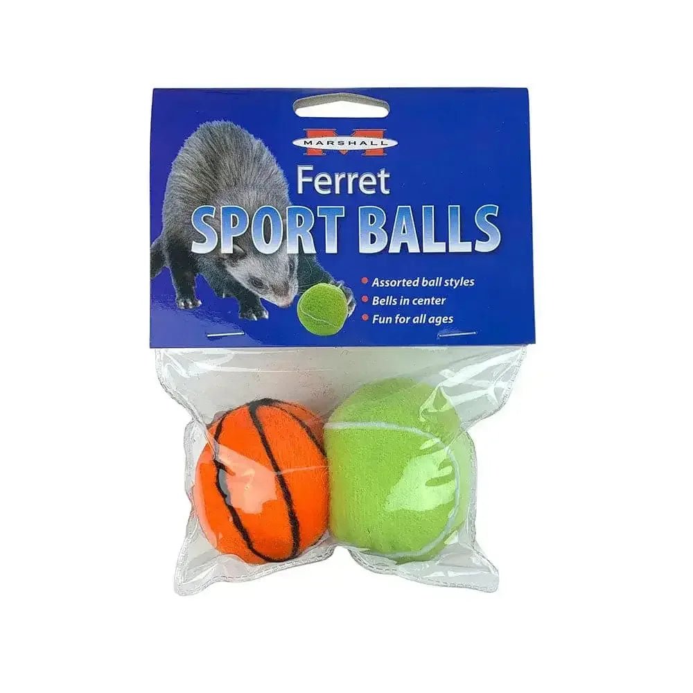 Marshall® Sport Balls Ferret Toys 2 Pack - Talis Us