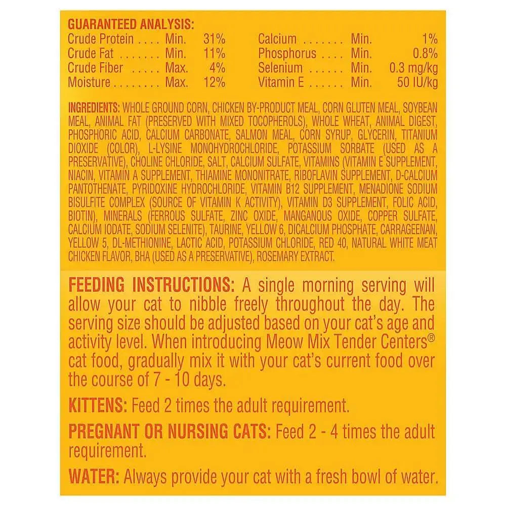 Meow-Mix Tender Centers Dry Cat Food Salmon & Chicken Meow-Mix