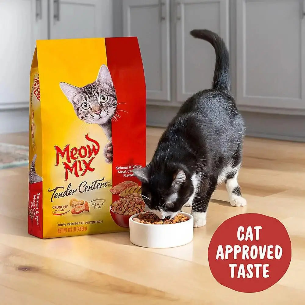 Meow-Mix Tender Centers Dry Cat Food Salmon & Chicken Meow-Mix