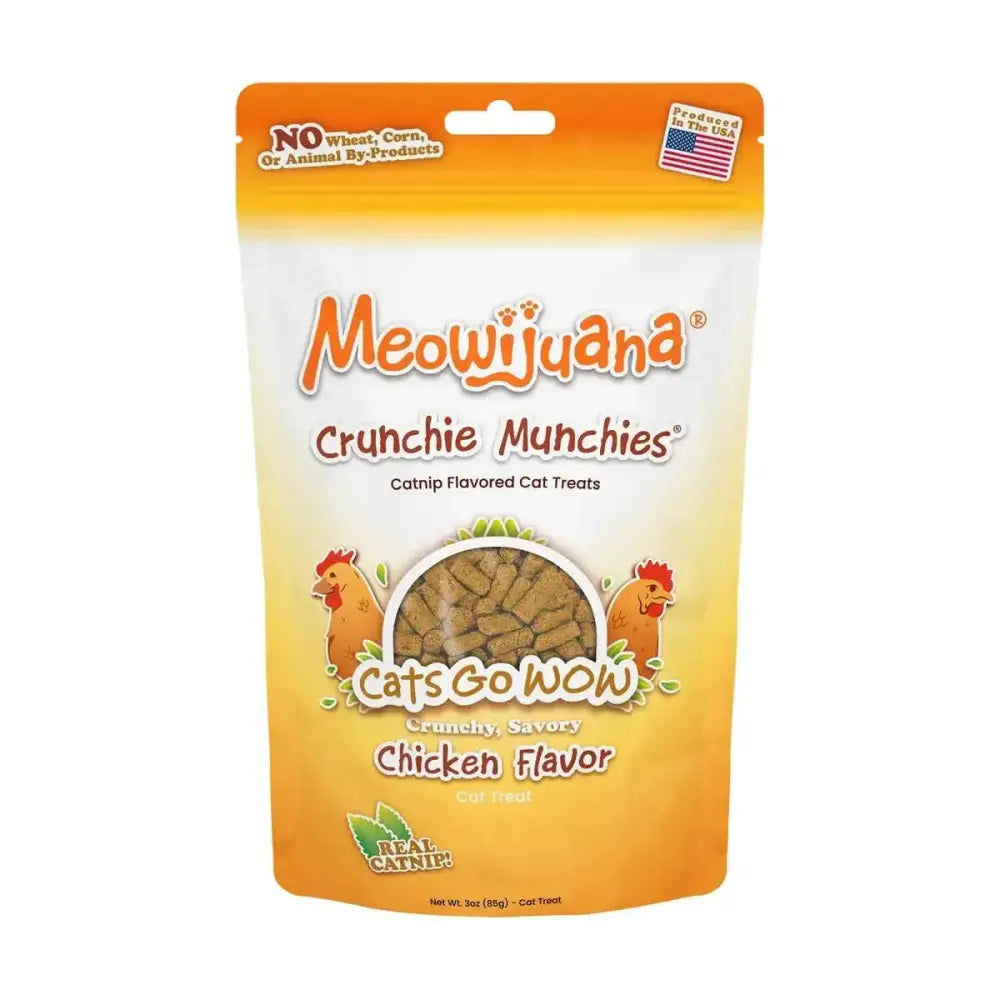 Meowijuana® Crunchie Munchie Chicken Cat Treats 3 Oz Meowijuana®