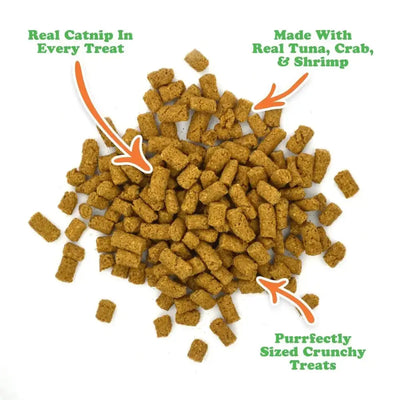 Meowijuana Crunchie Munchie Seafood Medley Cat Treat 3oz - Talis Us