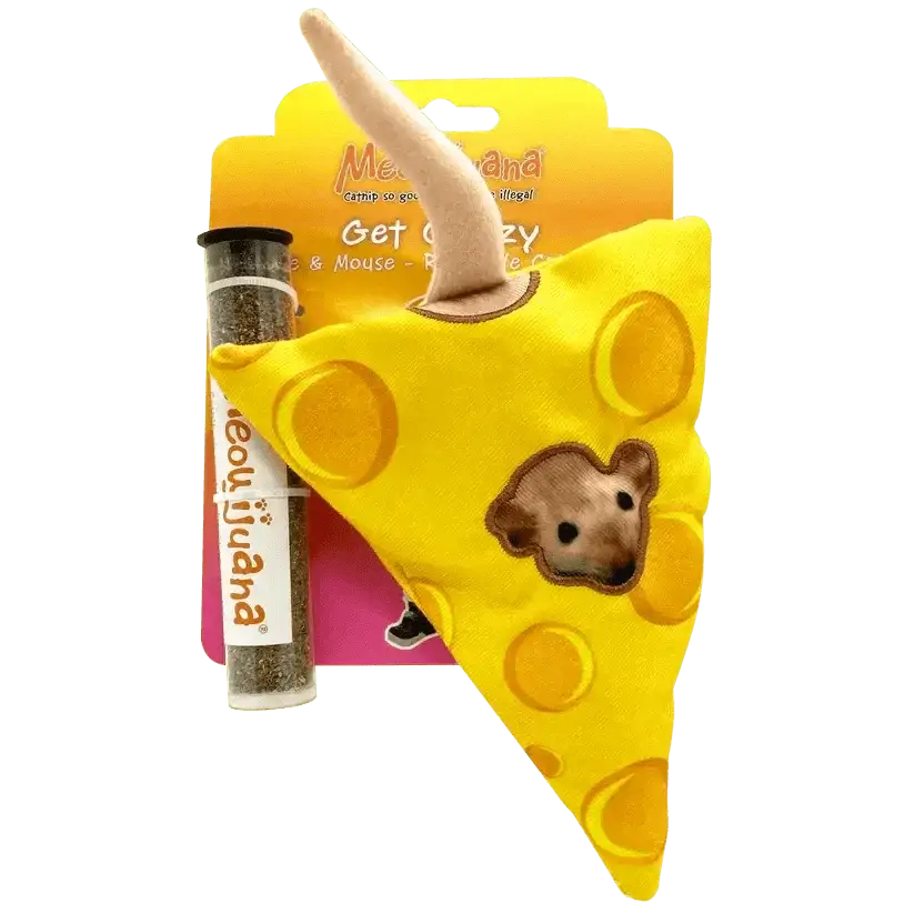 Meowijuana Get Cheezy Cheese & Mouse Cat Toy - Talis Us