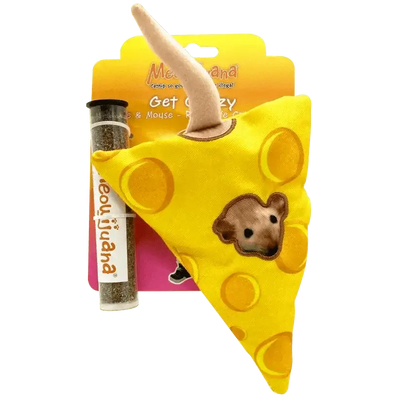Meowijuana Get Cheezy Cheese & Mouse Cat Toy - Talis Us