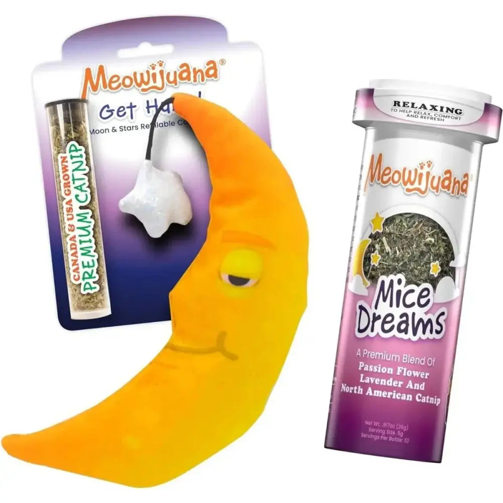 Meowijuana Get Hung Moon & Stars Cat Toy - Talis Us