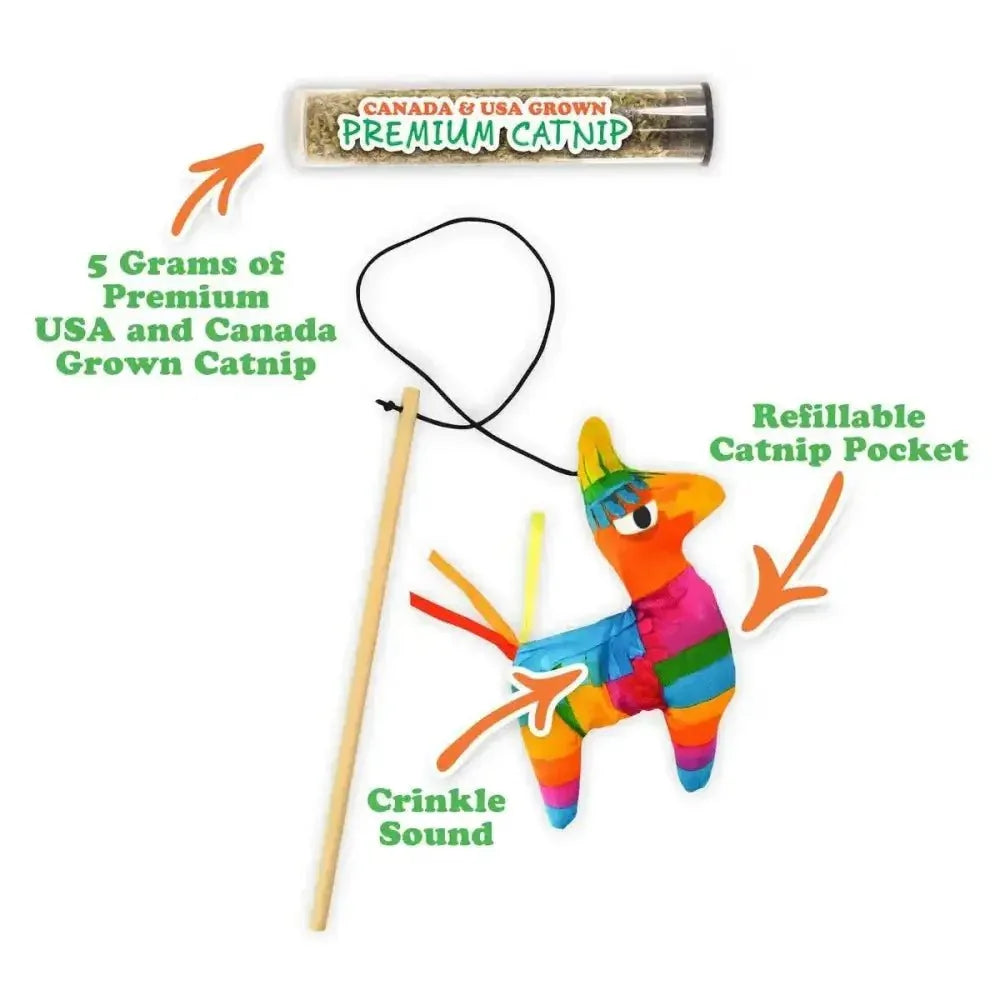 Meowijuana Get Smashed Pinata w/Wand Cat Toy - Talis Us