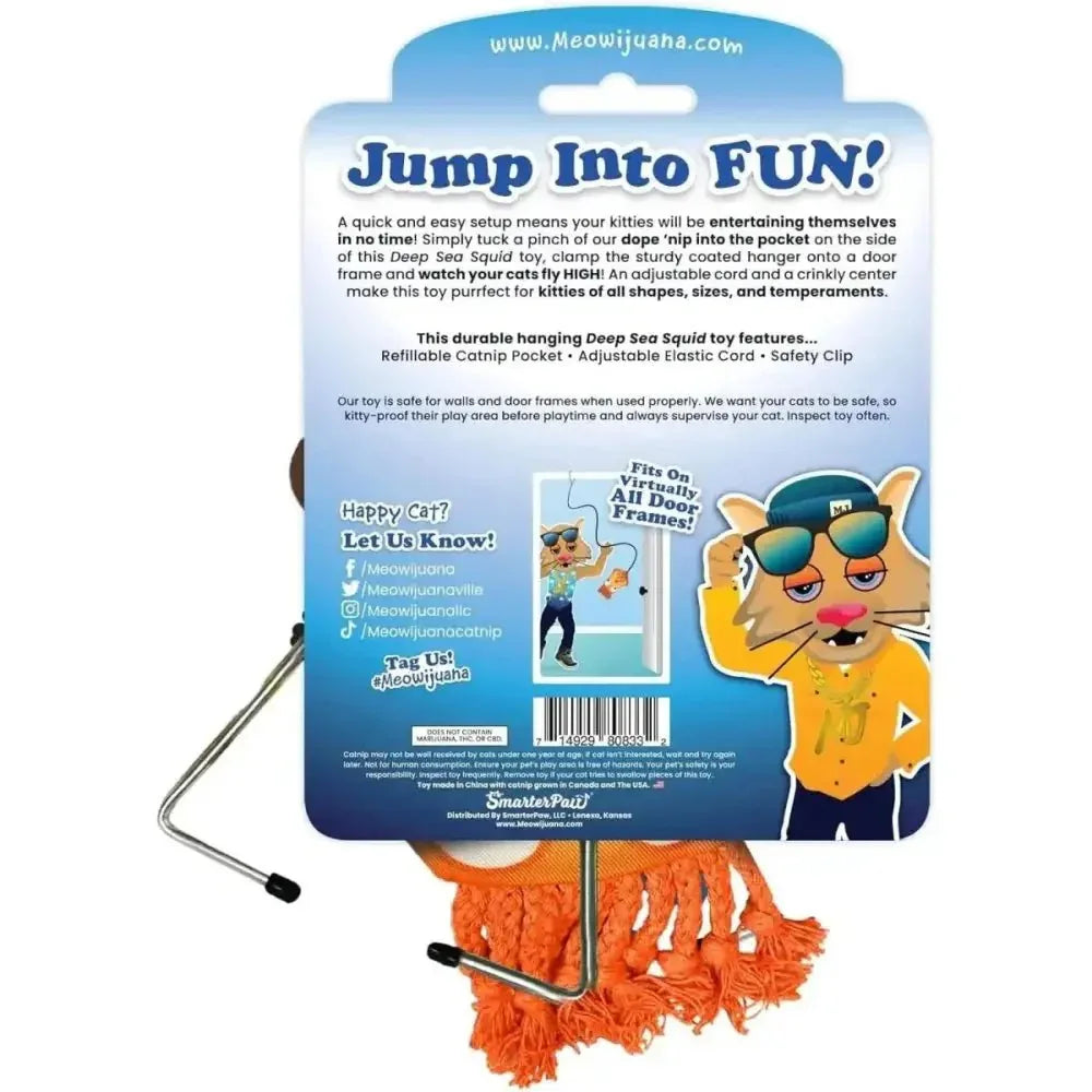 Meowijuana Jump 'n' Jamb Deep Sea Squid Cat Toy - Talis Us