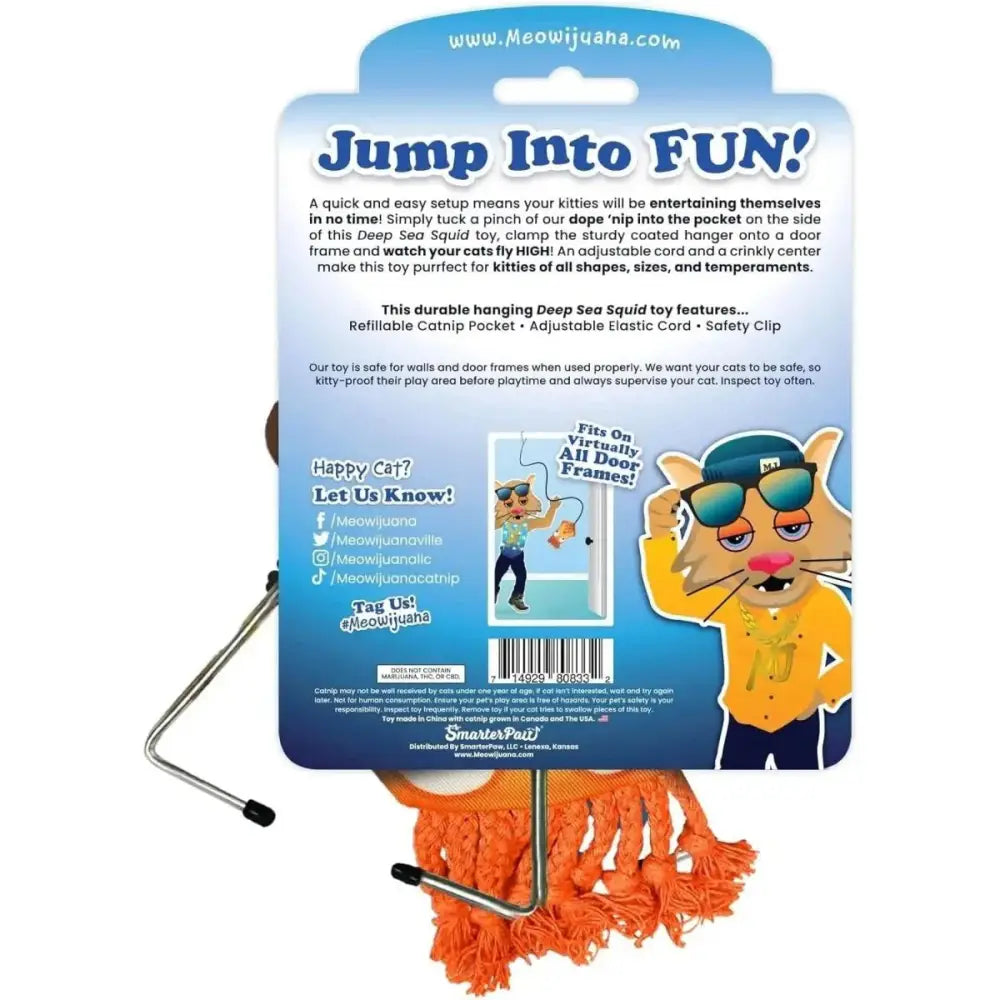 Meowijuana Jump 'n' Jamb Deep Sea Squid Cat Toy - Talis Us