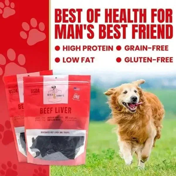 Mika & Sammy’s Beef Liver Dehydrated Dog Treats 5oz - Talis Us