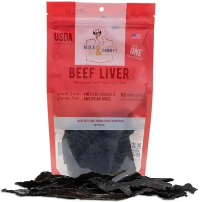 Mika & Sammy’s Beef Liver Dehydrated Dog Treats 5oz - Talis Us