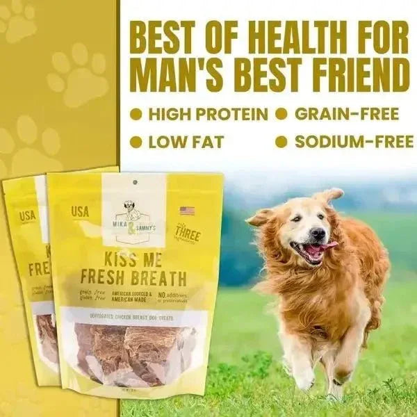 Mika & Sammy’s Kiss Me Fresh Breath Dehydrated Dog Treats 5oz - Talis Us