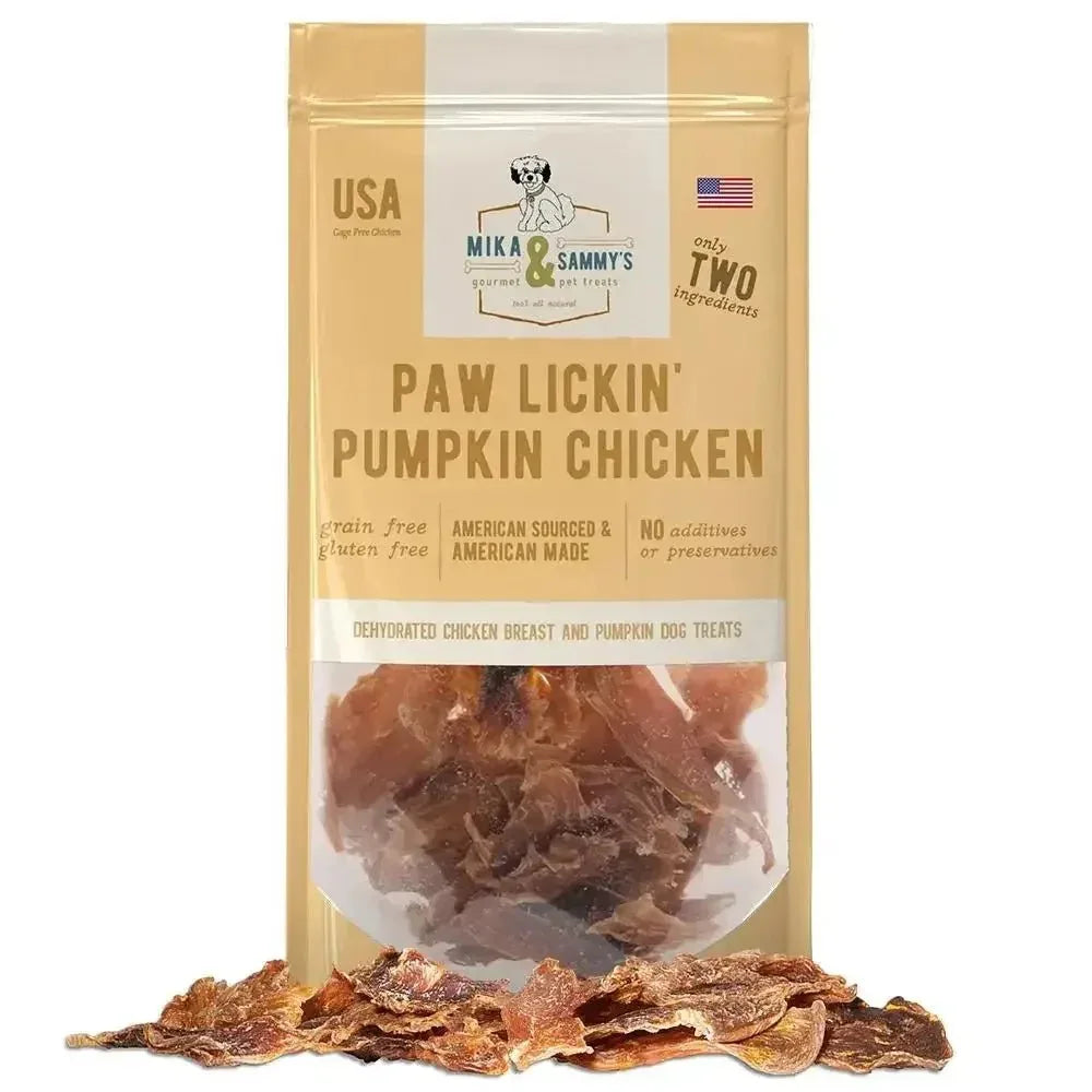 Mika & Sammy’s Paw Lickin’ Pumpkin Chicken Dehydrated Dog Treats 5oz - Talis Us