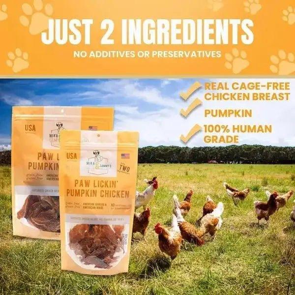 Mika & Sammy’s Paw Lickin’ Pumpkin Chicken Dehydrated Dog Treats 5oz - Talis Us
