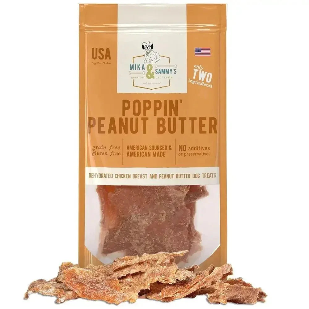 Mika & Sammy’s Poppin’ Peanut Butter Dehydrated Dog Treats 5oz - Talis Us