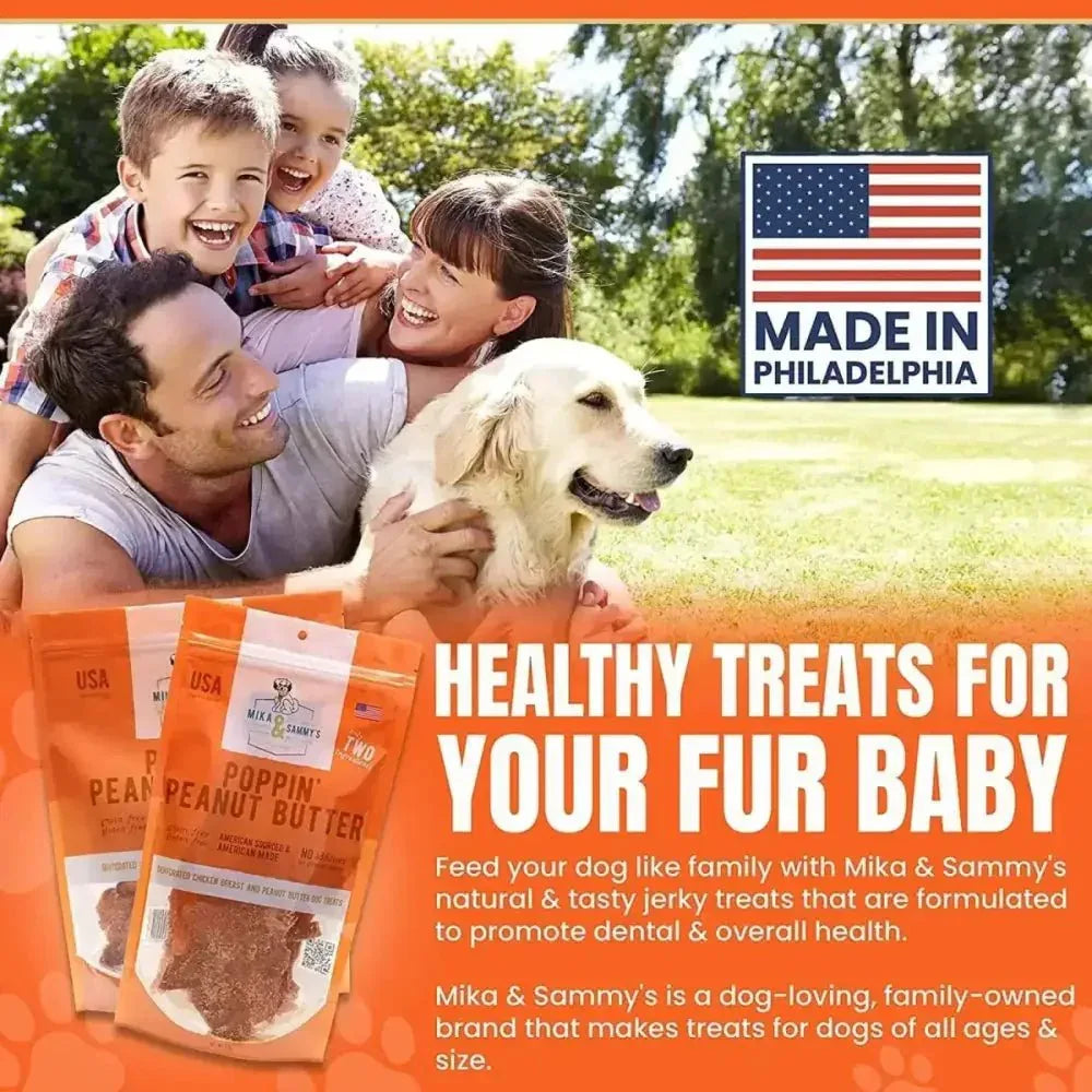 Mika & Sammy’s Poppin’ Peanut Butter Dehydrated Dog Treats 5oz - Talis Us