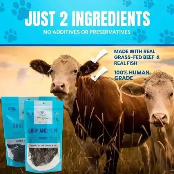 Mika & Sammy’s Surf and Turf Dehydrated Dog Treats 5oz - Talis Us