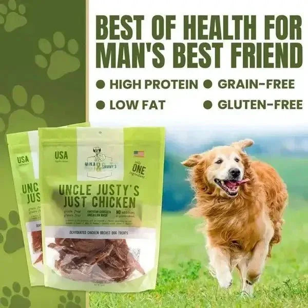 Mika & Sammy’s Uncle Justy’s Just Chicken Dehydrated Dog Treats 5oz - Talis Us