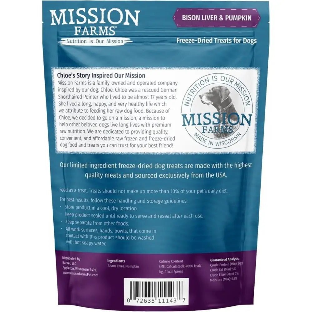 Mission Farms Chicken & Blueberry Freeze - Dired Dog Treats 3oz - Talis Us