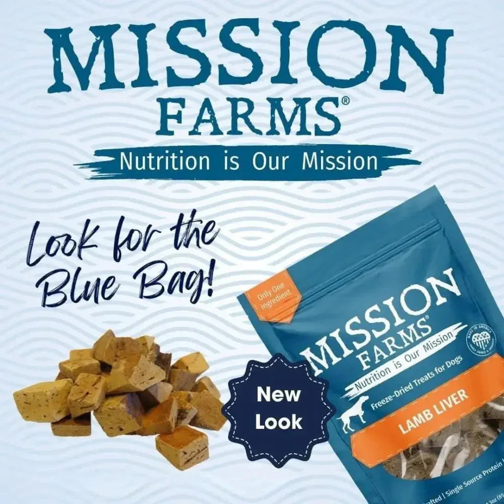 Mission Farms Freeze Dried Lamb Liver Dog Treats 3oz - Talis Us