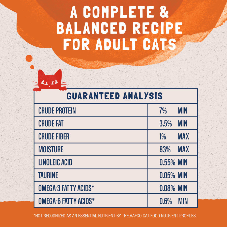 Talis Us Natural Balance Cat Wet Food Platefulls Turkey Chicken & Duck Formula in Gravy, 3 oz, 24 pack. Nutritional analysis 
