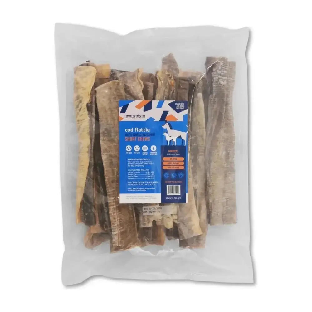 Momentum Carnivore Nutrition Cod Flattie Dog Chews - Talis Us