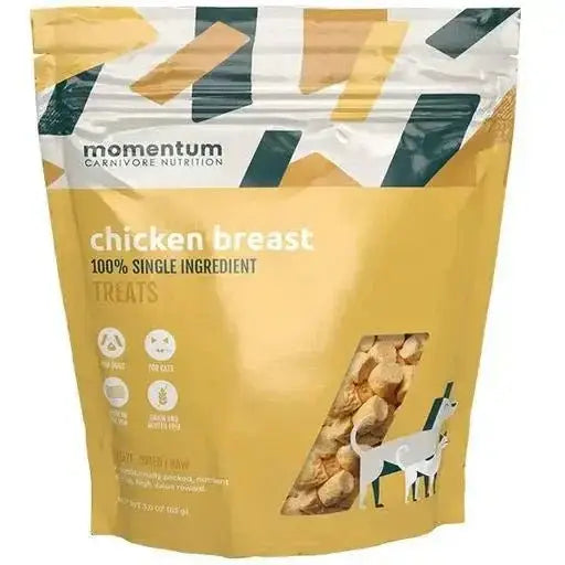 Momentum Carnivore Nutrition Freeze Dried Raw Chicken Breast Treats 3.5oz - Talis Us