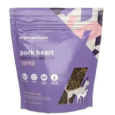 Momentum Carnivore Nutrition Freeze Dried Raw Pork Heart Topper 3.75 - Talis Us