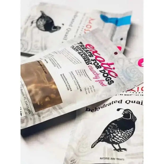 Mosaic Dehydrated Quail Feet Dog Treats - Talis Us