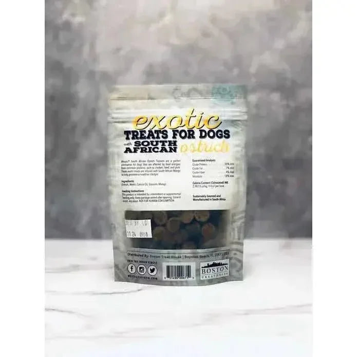 Mosaic South African Ostrich Bites Infused with Mango Dog Treats - Talis Us