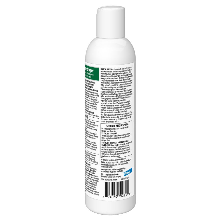 Advantage Treatment Shampoo for Cats - Fast-Acting Flea and Tick Relief for Your Feline Friends