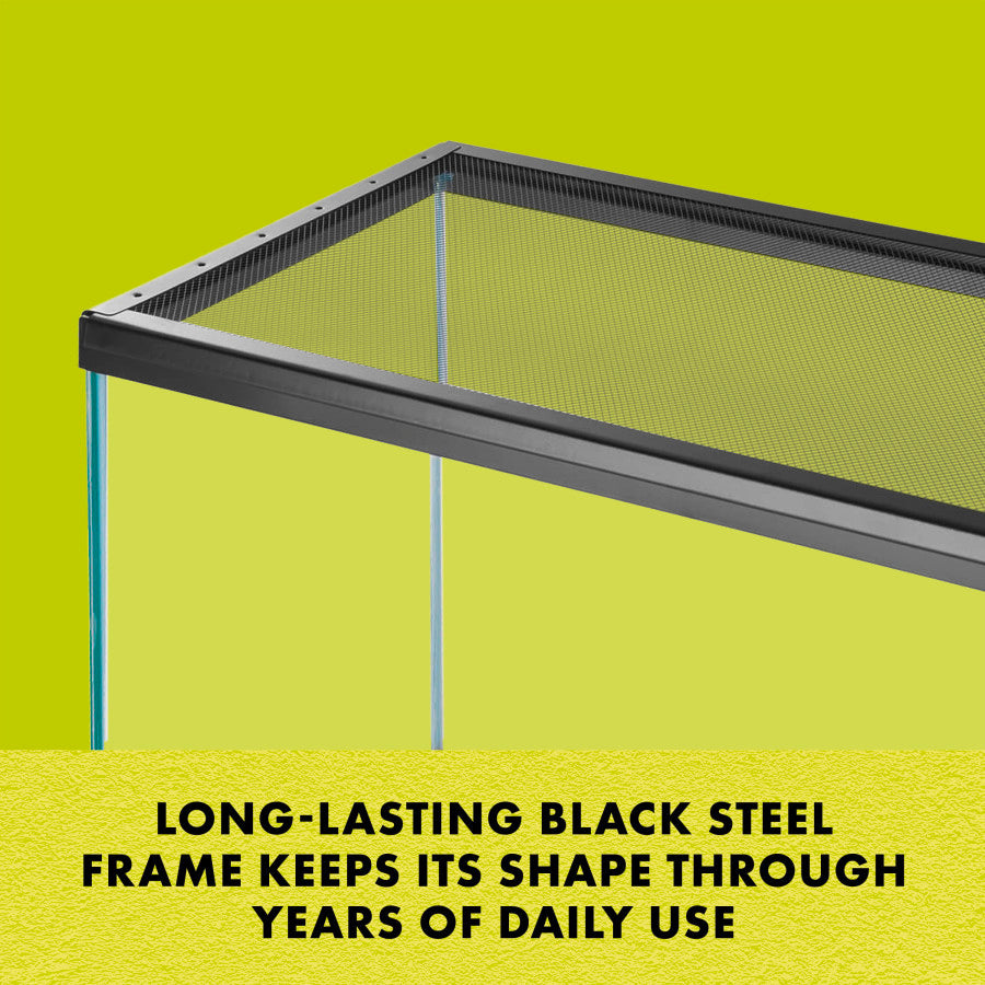 Enhance Your Reptile Habitat with the Zilla Solid Screen Cover - Black