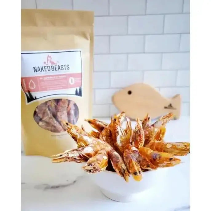 Naked Beasts Shrimp Head On All Natural Dog Treats - Talis Us
