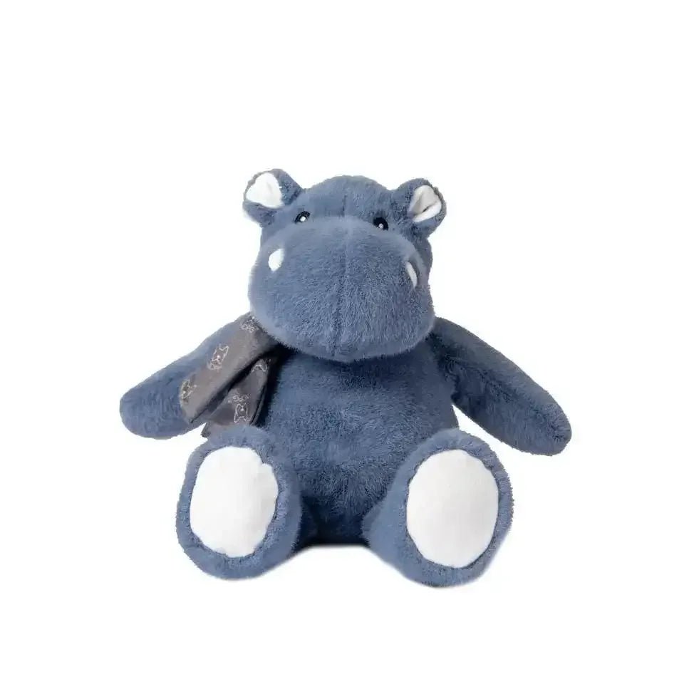 Nandog Pet Gear My BFF Collection Blue Hippo with Scarf Plush Dog Toy with Squeaker - Talis Us