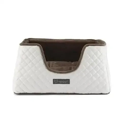 Nandog Prive Collection Quilted Vegan Leather Cube Dog Bed Nandog Pet Gear WP
