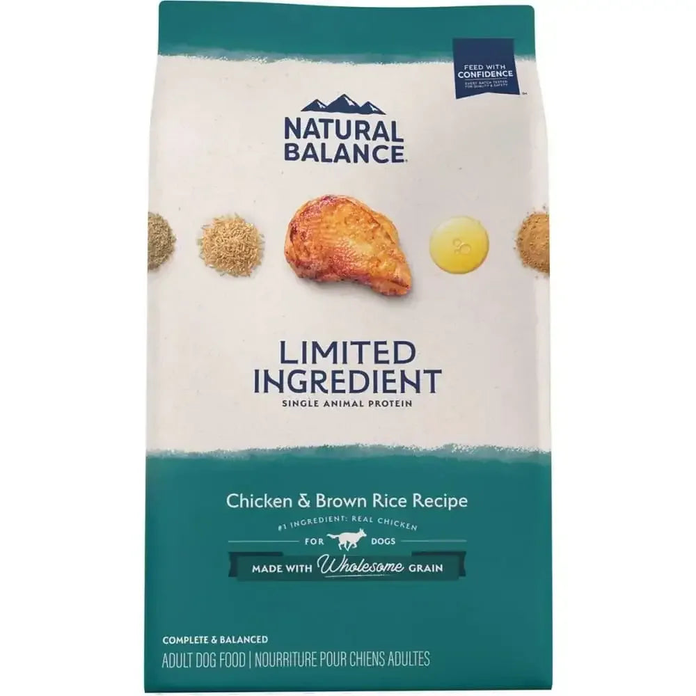 Natural Balance Pet Foods L.I.D Dry Dog Food Chicken & Brown Rice, Natural Balance
