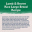 Natural Balance Pet Foods L.I.D. Large Breed Bites Lamb & Brown Rice Dry Dog Food Natural Balance