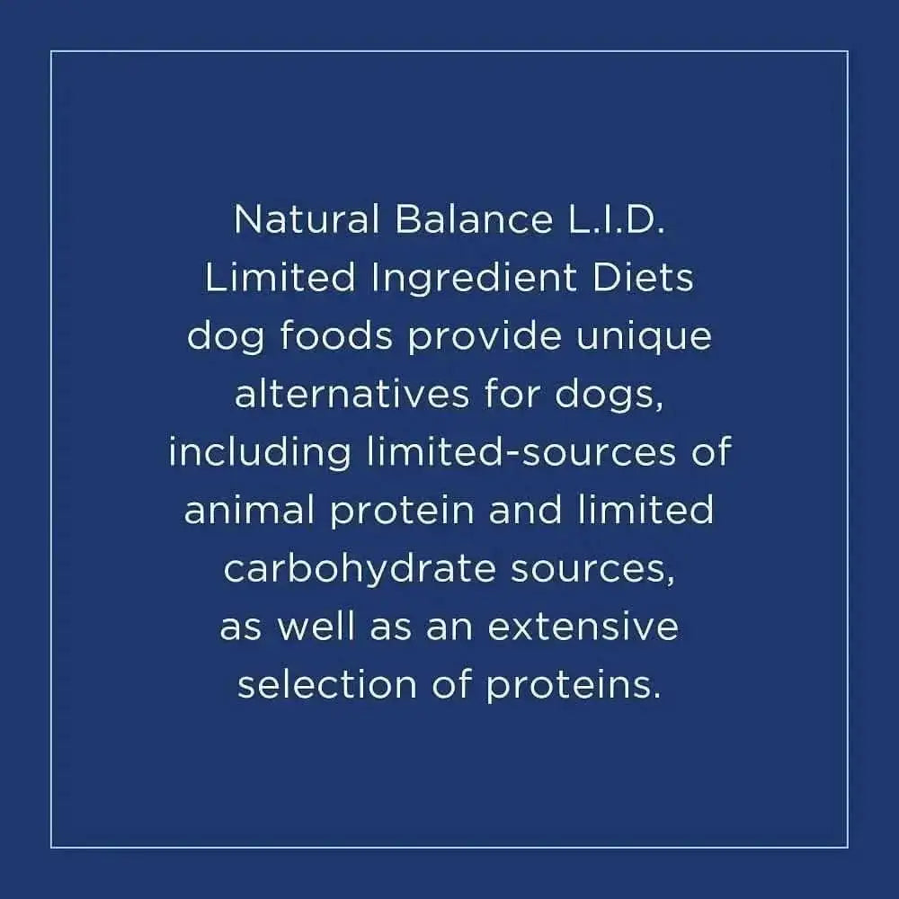 Natural Balance Pet Foods L.I.D. Sweet Potato and Bison Adult Dry Dog Food Natural Balance CPD