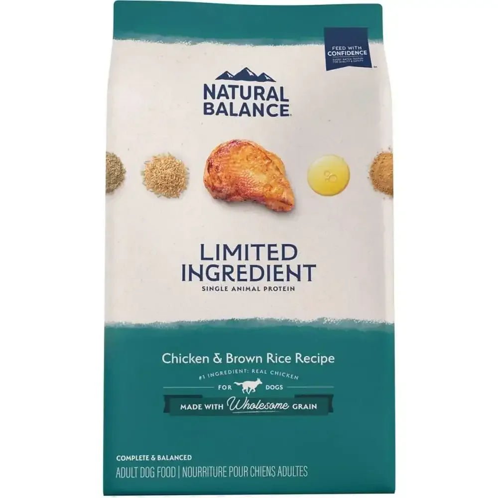 Natural Balance Pet Foods L.I.D Dry Dog Food Chicken & Brown Rice, - Talis Us