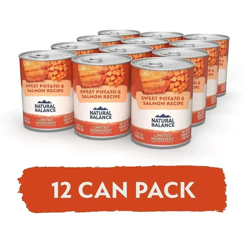 Natural Balance Pet Foods L.I.D. Fish & Sweet Potato Wet Dog Food 12ea/13 oz - Talis Us